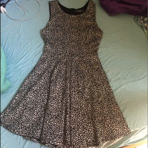 Mini leopard print dress